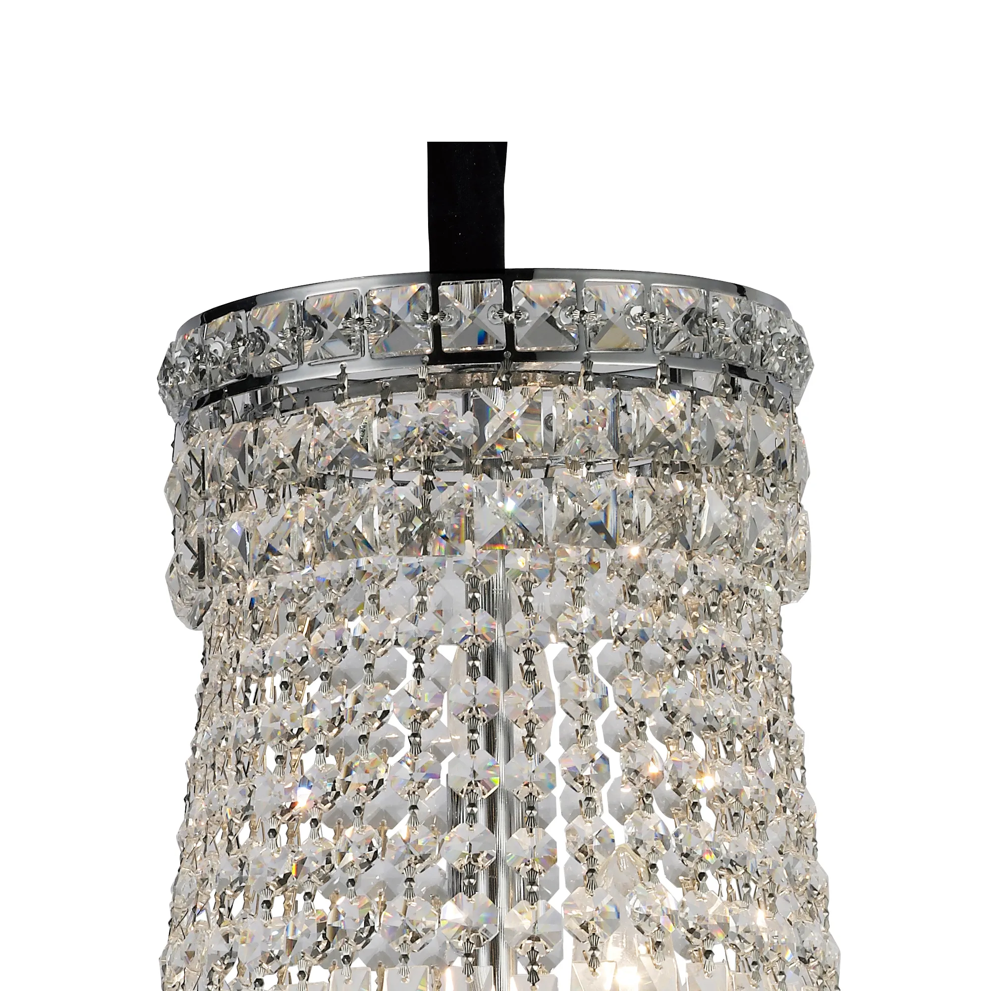 Frances Crystal Chandelier 14 Light (19.8kg) Polished Chrome IL31420  Diyas Frances